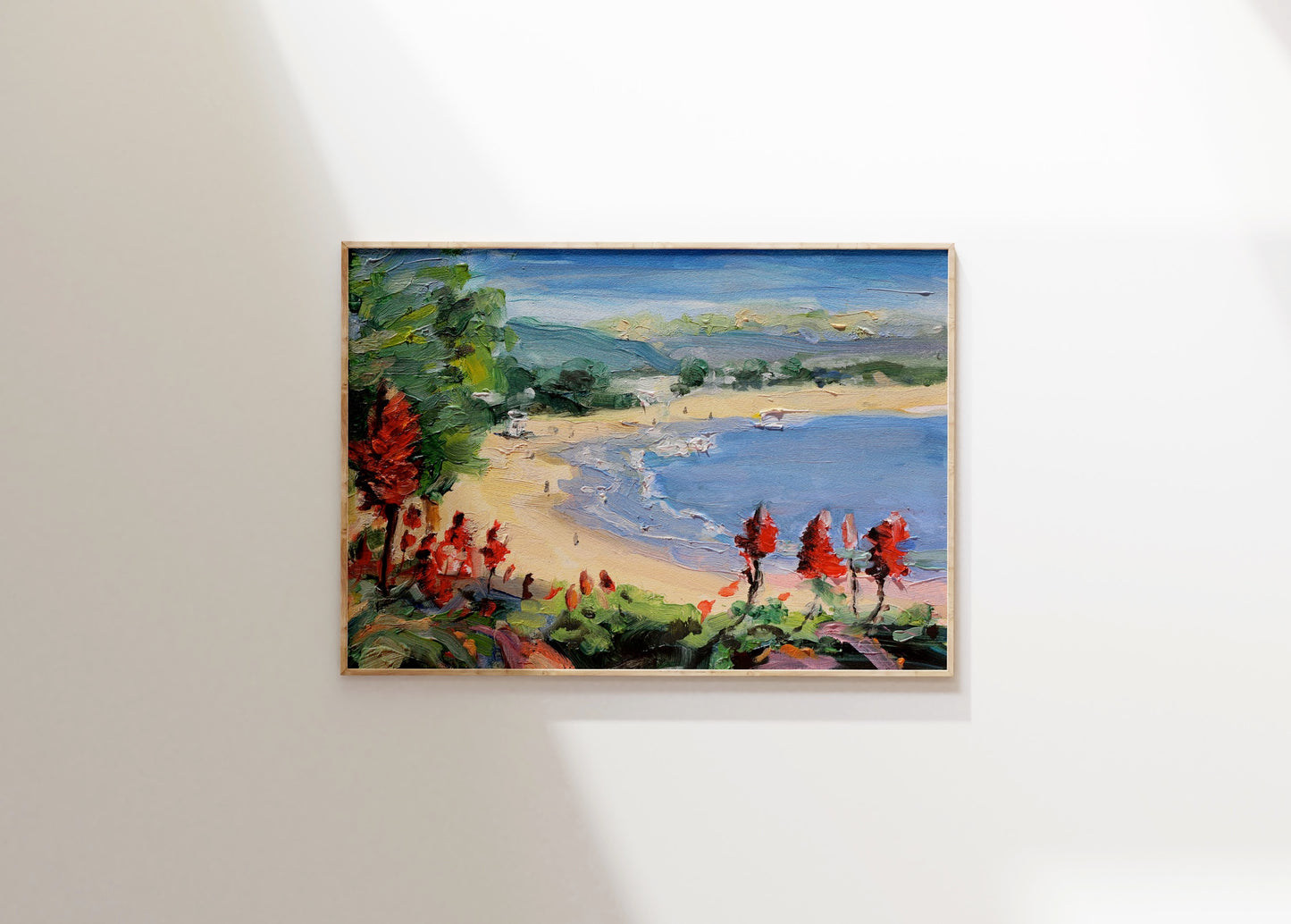 Main Beach, Laguna: 5x7 inches original artwork