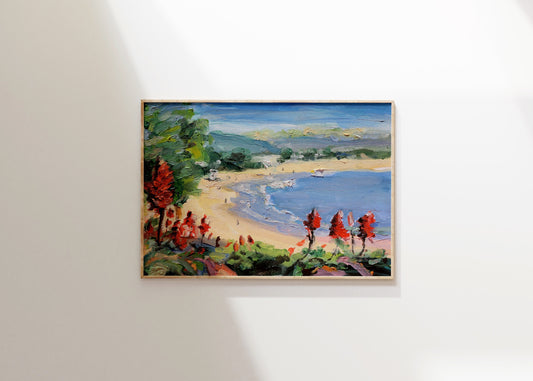 Main Beach, Laguna: 5x7 inches original artwork