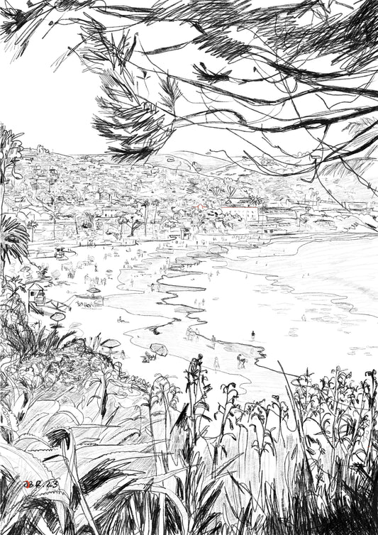 Laguna Main Beach sketch